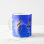 Tréble Cleff Musique-Lover Mugs (Devant gauche)