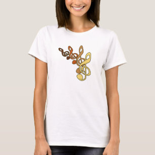 Treble Clefs Muziek T-shirt