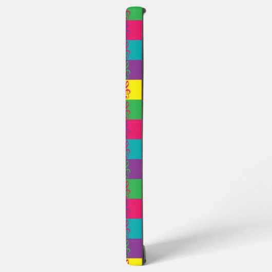 Treble Kleef Patroon Kleurrijk Helder Samsung Galaxy Hoesje (Linkerkant)