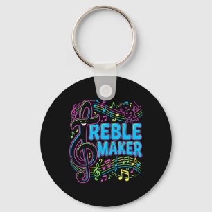 Treble Maker Grappige muziek grap shirt Koor En Ge Sleutelhanger