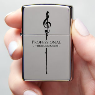 Treblemaker Funny Music Pun Classy Black G-Clef
