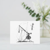 trebuchet-2 briefkaart (Staand voorkant)