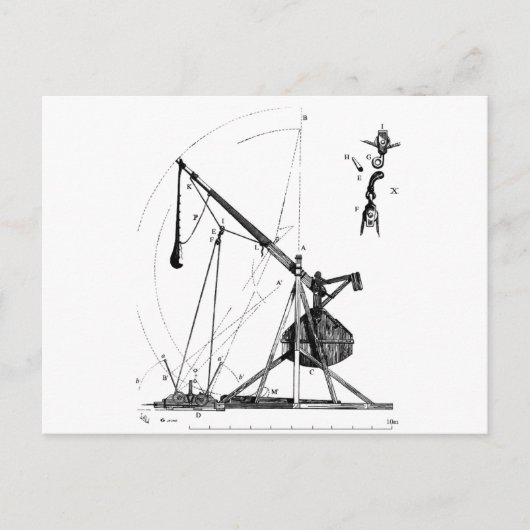trebuchet-2 briefkaart (Voorkant)
