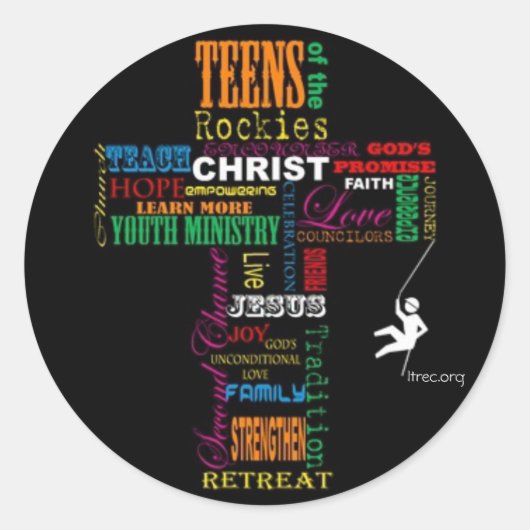 TrEC Logo Stickers! Ronde Sticker (Voorkant)