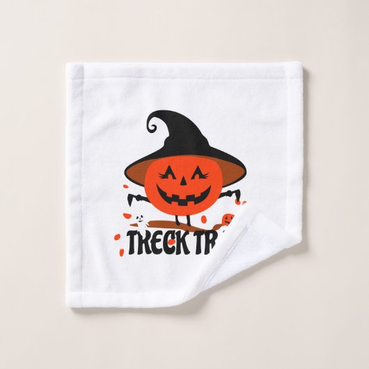 Treck Trat Citrouille Sourire (Gant de toilette)