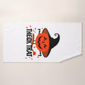 Treck Trat Citrouille Sourire (Serviette de bain)