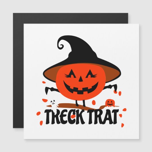 Treck Trat pompoen lachend (Voorkant / Achterkant)