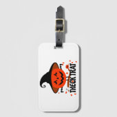 Treck Trat pompoen lachend Bagagelabel (Voorkant (verticaal))