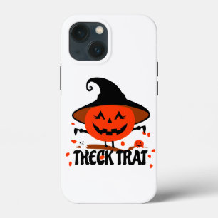 Treck Trat pompoen lachend iPhone 13 Mini Hoesje