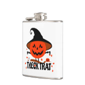 Treck Trat pompoen lachend Heupfles (Links)