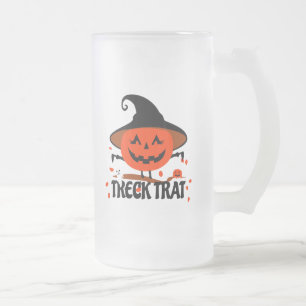 Treck Trat pompoen lachend Matglas Bierpul