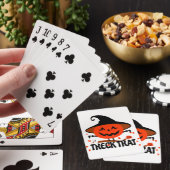 Treck Trat pompoen lachend Pokerkaarten (Insitu)