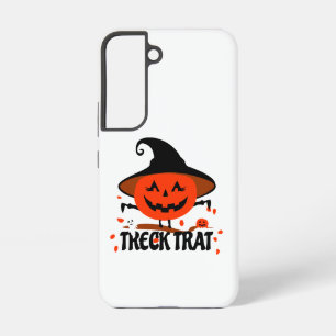 Treck Trat pompoen lachend Samsung Galaxy Hoesje