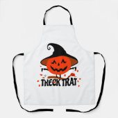 Treck Trat pompoen lachend Schort (Voorkant)