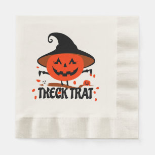 Treck Trat pompoen lachend Servet