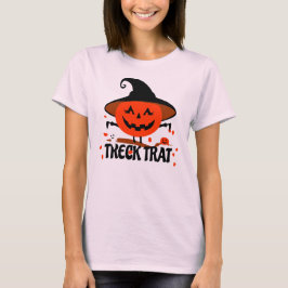 Treck Trat pompoen lachend T-shirt