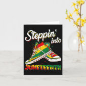 Treden in Juneteenth Als De Schoenen Van Mijn Voor Kaart (Gele Bloem)