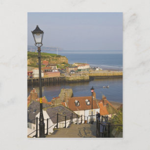 Treden naar de haven, Whitby, Noord Briefkaart