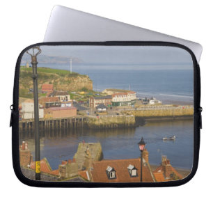 Treden naar de haven, Whitby, Noord Laptop Sleeve