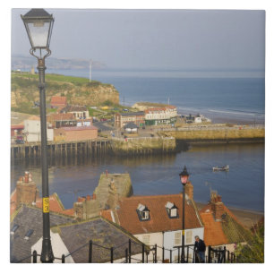 Treden naar de haven, Whitby, Noord Tegeltje