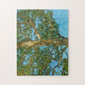  Tree Art met Blue Sky Puzzel Legpuzzel (Verticaal)