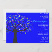 Tree Baptism Christening Custom Invitation boy Kaart (Voorkant)