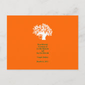Tree Bar Mitzvah Programme de mariage 4" x 6" Cart (Devant)