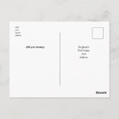 Tree Bark in Autumn Moss - Personalised Briefkaart (Achterkant)
