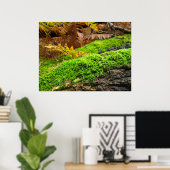 Tree Bark in Autumn Moss - Personalised Poster (Thuiskantoor)