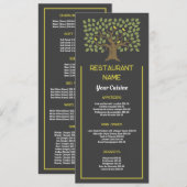 Tree Bird, Restaurant Slank Menu (Voorkant / Achterkant)