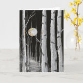 Tree Blank Wenskaart Kaart (Gele Bloem)