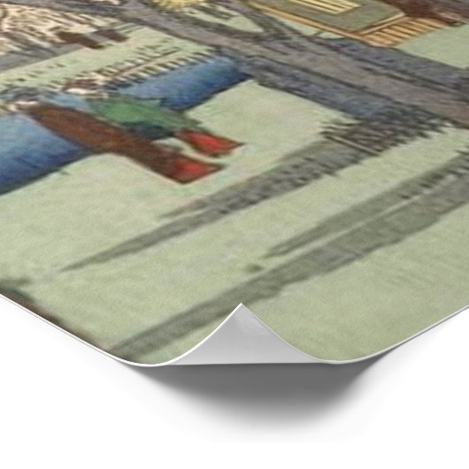 Tree Blossom Plum Garden Japans Woodblock Poster (Hoek)