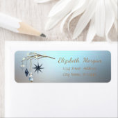 Tree Branch Ornamenten Blauw Etiket (Insitu)