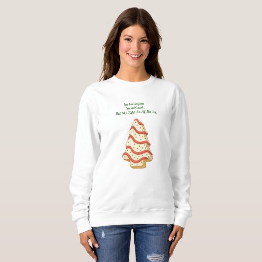 Tree Cakes – Holiday Sweatshirt (Voorkant volledig)