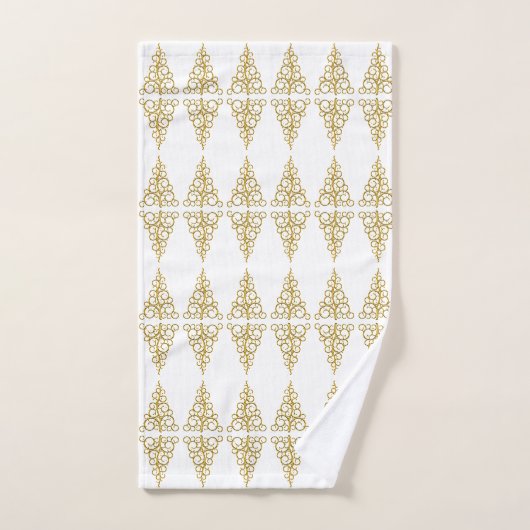 Tree de Golden Christmas (Serviette à main)