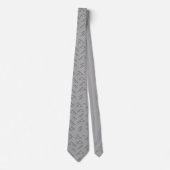 Tree diagram tie - grey and black stropdas (Voorkant)