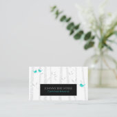 ** Tree Doctor Birch Trees Arborist Blue Birds Visitekaartje (Staand voorkant)
