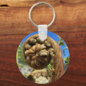 Tree Fern Frond Sleutelhanger (Voorkant)