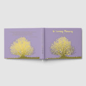 Tree Foil Funeral Livre D'Invité En Mémoire Amoure (Complet)