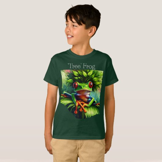'Tree' Frog Boy' T-shirt (Voorkant volledig)