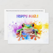 Tree Frog Hoppy Mail ! 2 - Carte postale (Devant / Derrière)