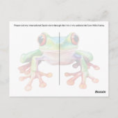 Tree Frog Hoppy Mail ! 2 - Carte postale (Dos)