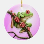 Tree Frog Keramisch Ornament (Achterkant)