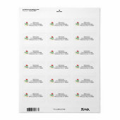 Tree Frog kerstcadeaus Etiket (Full Sheet)