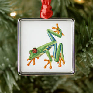 Tree Frog Metalen Ornament