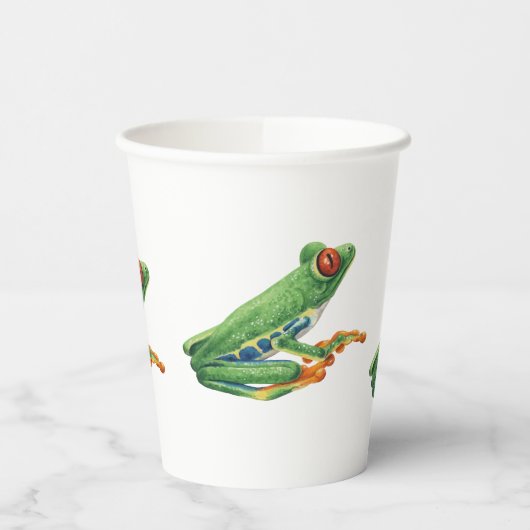 Tree Frog Papieren Bekers (Links)