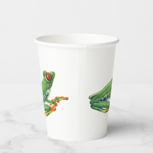 Tree Frog Papieren Bekers (Rechts)