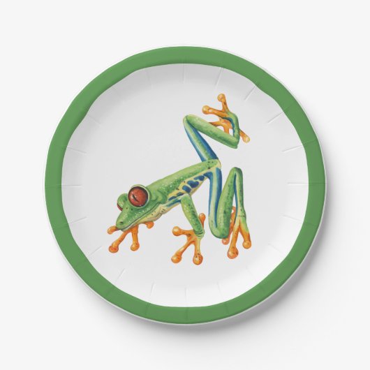 Tree Frog Papieren Bordje (Voorkant)