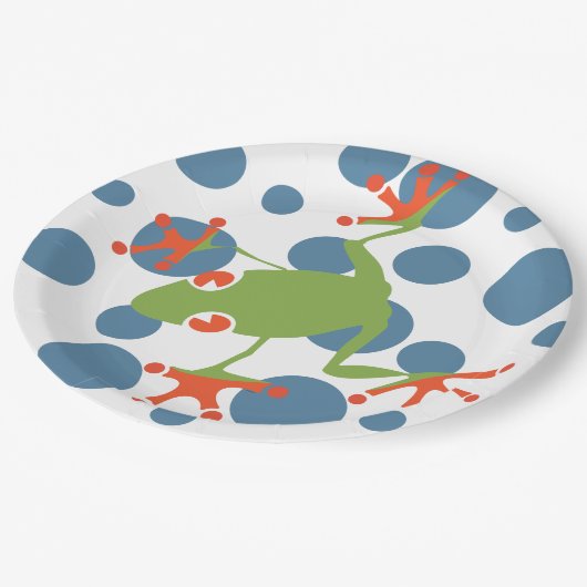 Tree Frog Papieren Bordje (Gekanteld)