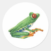 Tree Frog Ronde Sticker (Voorkant)